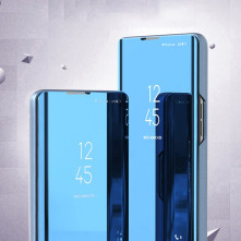 Flip telefontok átlátszó előlappal Samsung Galaxy A34 5G készülékhez - KÉK