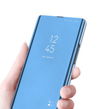 Flip telefontok átlátszó előlappal Samsung Galaxy A34 5G készülékhez - KÉK