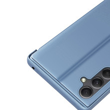 Flip telefontok átlátszó előlappal Samsung Galaxy A34 5G készülékhez - KÉK