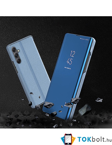 Flip telefontok átlátszó előlappal Samsung Galaxy A34 5G készülékhez - KÉK