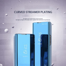 Flip telefontok átlátszó előlappal Samsung Galaxy A14 4G / A14 5G készülékhez - RÓZSAARANY