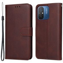 Oldalra nyíló tok Xiaomi Redmi 12C telefonhoz - BARNA