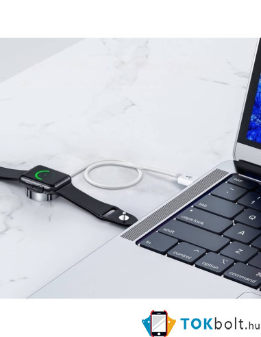 Joyroom 2,5 W-os QI vezeték nélküli töltő Apple Watch órákhoz 0,3 m (S-IW003S) - FEHÉR