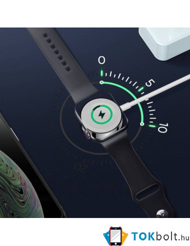 Joyroom 2,5 W-os QI vezeték nélküli töltő Apple Watch órákhoz 0,3 m (S-IW003S) - FEHÉR