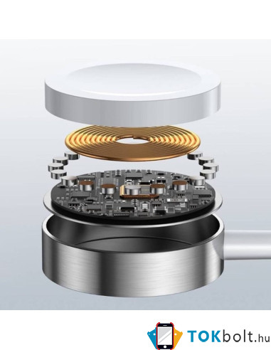Joyroom 2,5 W-os QI vezeték nélküli töltő Apple Watch órákhoz 0,3 m (S-IW003S) - FEHÉR