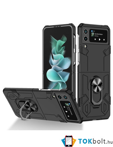 FORCELL MECHA tok Samsung Galaxy Z Flip4 készülékhez - FEKETE