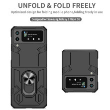 FORCELL MECHA tok Samsung Galaxy Z Flip4 készülékhez - FEKETE