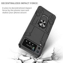 FORCELL MECHA tok Samsung Galaxy Z Flip4 készülékhez - FEKETE