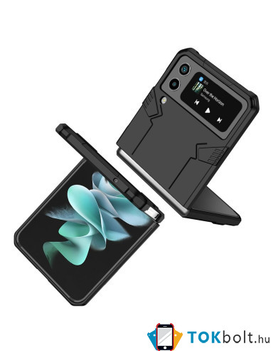 FORCELL MECHA tok Samsung Galaxy Z Flip4 készülékhez - FEKETE