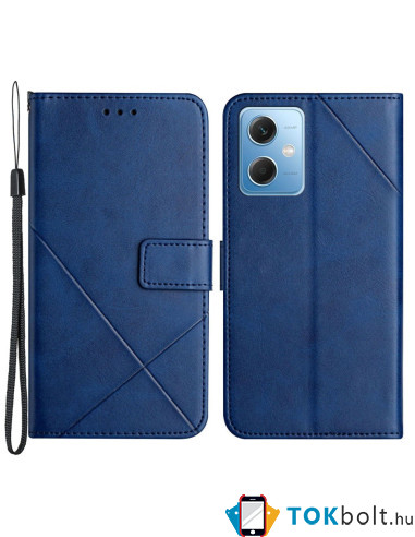 Oldalra nyíló tok Xiaomi Redmi Note 12 / Poco X5 telefonhoz - KÉK