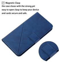 Oldalra nyíló tok Xiaomi Redmi Note 12 / Poco X5 telefonhoz - KÉK