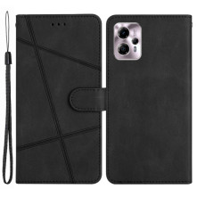Oldalra nyíló tok Motorola Moto G13 telefonhoz - FEKETE