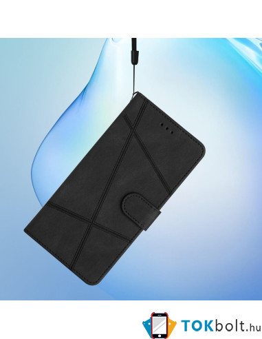 Oldalra nyíló tok Motorola Moto G13 telefonhoz - FEKETE