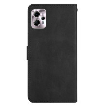 Oldalra nyíló tok Motorola Moto G13 telefonhoz - FEKETE