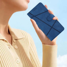 Oldalra nyíló tok Motorola Moto G13 telefonhoz - KÉK