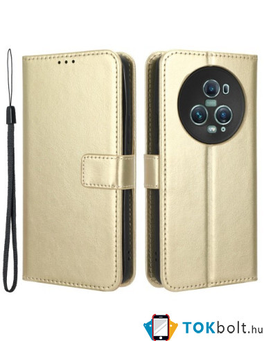 Oldalra nyíló tok Honor Magic5 Pro telefonhoz - ARANY