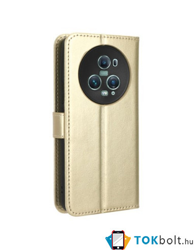 Oldalra nyíló tok Honor Magic5 Pro telefonhoz - ARANY