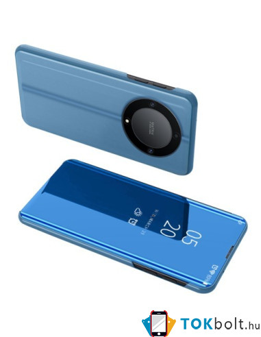 Flip telefontok átlátszó előlappal Honor X9a készülékhez - KÉK