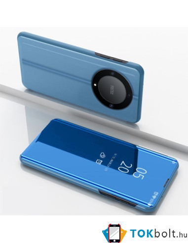 Flip telefontok átlátszó előlappal Honor X9a készülékhez - KÉK