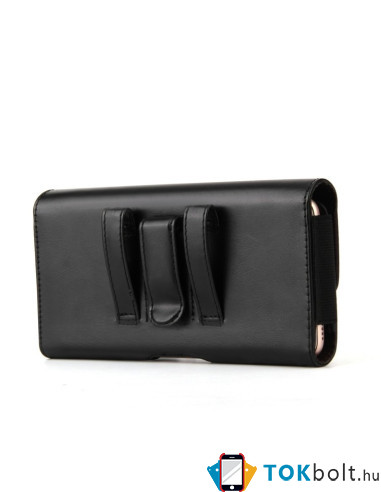 Univerzális övre fûzhetõ mobiltelefon tartó - max. 6.3 inches készülékekhez - FEKETE
