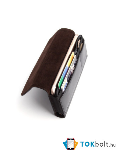 Univerzális övre fûzhetõ mobiltelefon tartó - max. 6.3 inches készülékekhez - FEKETE