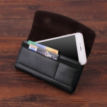 Univerzális övre fûzhetõ mobiltelefon tartó - max. 6.3 inches készülékekhez - FEKETE
