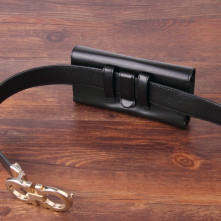 Univerzális övre fûzhetõ mobiltelefon tartó - max. 6.3 inches készülékekhez - FEKETE