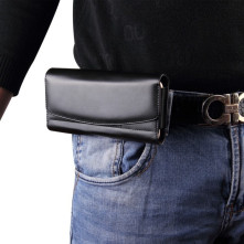 Univerzális övre fûzhetõ mobiltelefon tartó - max. 6.3 inches készülékekhez - FEKETE