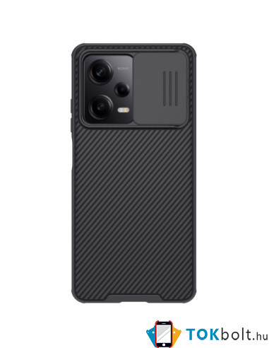 NILLKIN masszív tok kameravédővel Xiaomi Redmi Note 12 Pro / Poco X5 Pro telefonhoz - FEKETE