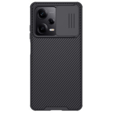 NILLKIN masszív tok kameravédővel Xiaomi Redmi Note 12 Pro / Poco X5 Pro telefonhoz - FEKETE