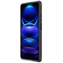 NILLKIN masszív tok kameravédővel Xiaomi Redmi Note 12 Pro / Poco X5 Pro telefonhoz - FEKETE
