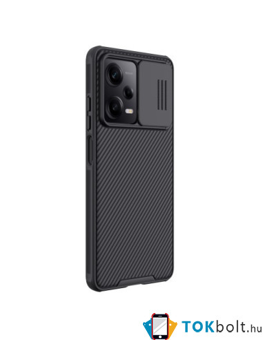 NILLKIN masszív tok kameravédővel Xiaomi Redmi Note 12 Pro / Poco X5 Pro telefonhoz - FEKETE