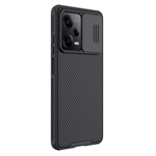 NILLKIN masszív tok kameravédővel Xiaomi Redmi Note 12 Pro / Poco X5 Pro telefonhoz - FEKETE