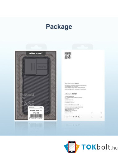 NILLKIN masszív tok kameravédővel Xiaomi Redmi Note 12 Pro / Poco X5 Pro telefonhoz - KÉK