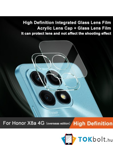 IMAK telefon kamera védő üveg Honor X8a típusú készülékhez - 1 db