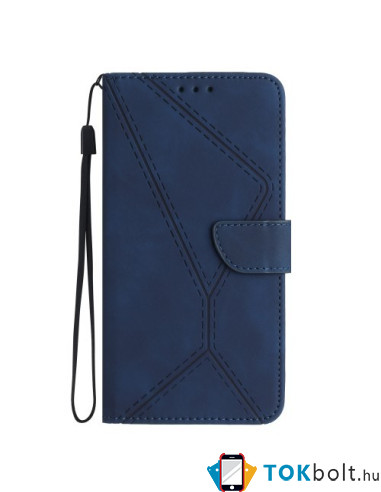 Oldalra nyíló tok Xiaomi Redmi Note 12s telefonhoz - KÉK