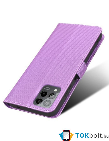 Oldalra nyíló tok T Phone Pro 5G / T-Mobile REVVL 6 Pro telefonhoz - LILA