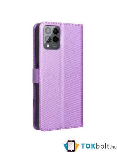 Oldalra nyíló tok T Phone Pro 5G / T-Mobile REVVL 6 Pro telefonhoz - LILA