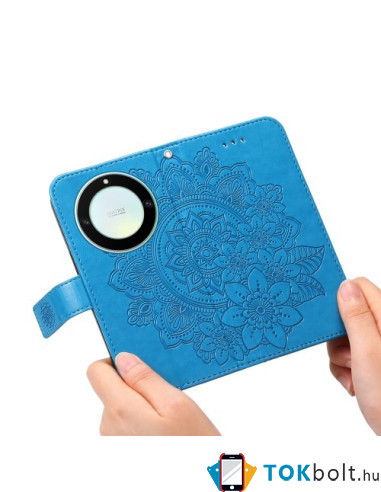 Oldalra nyíló tok Honor Magic5 Lite / Honor X9a telefonhoz - KÉK