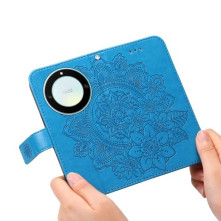 Oldalra nyíló tok Honor Magic5 Lite / Honor X9a telefonhoz - KÉK
