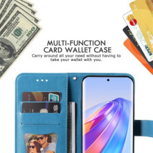 Oldalra nyíló tok Honor Magic5 Lite / Honor X9a telefonhoz - KÉK