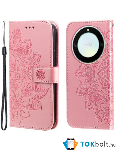 Oldalra nyíló tok Honor Magic5 Lite / Honor X9a telefonhoz - PINK