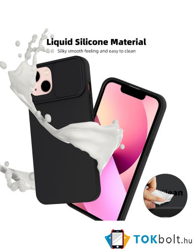 SLIDE telefontok kameravédővel Samsung Galaxy A54 5G telefonhoz - FEKETE