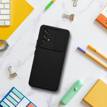 SLIDE telefontok kameravédővel Samsung Galaxy A54 5G telefonhoz - FEKETE