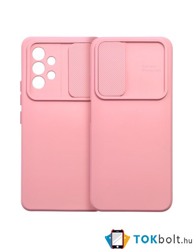 SLIDE telefontok kameravédővel Samsung Galaxy A54 5G telefonhoz - RÓZSASZÍN
