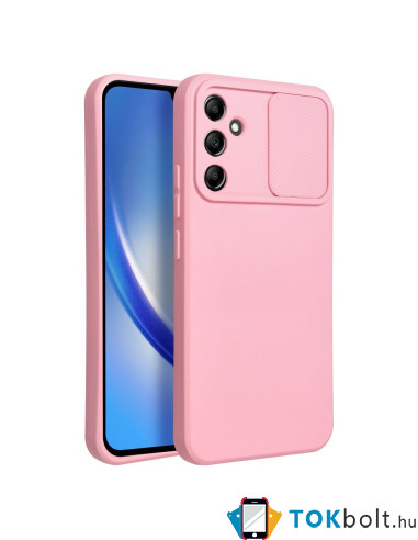 SLIDE telefontok kameravédővel Samsung Galaxy A54 5G telefonhoz - RÓZSASZÍN