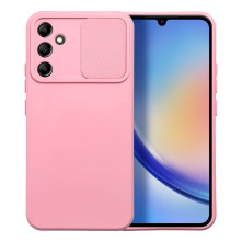 SLIDE telefontok kameravédővel Samsung Galaxy A54 5G telefonhoz - RÓZSASZÍN