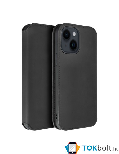 DUAL POCKET oldalra nyíló tok Samsung Galaxy A54 5G telefonhoz - FEKETE