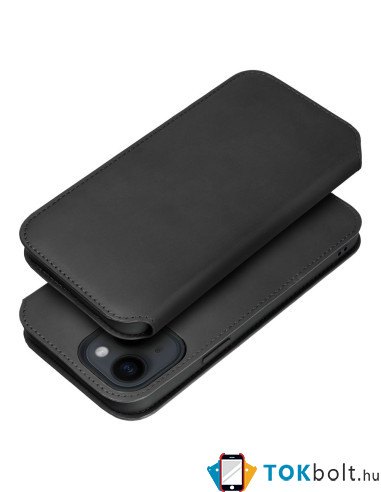 DUAL POCKET oldalra nyíló tok Samsung Galaxy A54 5G telefonhoz - FEKETE