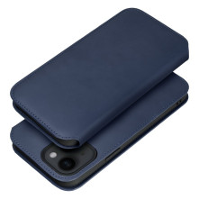DUAL POCKET oldalra nyíló tok Samsung Galaxy A54 5G telefonhoz - KÉK